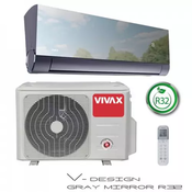 Klima uređaj VIVAX H+ Design ACP-12CH35AEHI+, 3.51kW, 3D Inverter, R32, WiFi ready - Silver mirror