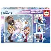 Educa - Puzzle 4v1 Frozen - ladové královstvo - 1 - 39 dijelova