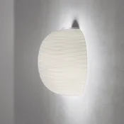 Foscarini Gem polstenska stenska svetilka iz stekla, bela - Dnevna soba/jedilnica - Dizajn - bela satenirana, bela - Steklo