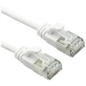 ROLINE Roline 21151699 RJ45 omrežni kabel\, Patch kabel CAT 6a U/FTP 0.30 m bela 1 kos, (20630615)