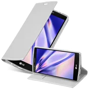 Cadorabo Cadorabo Ohišje, združljivo z LG G4 / G4 PLUS v klasično srebrno - Zaščitni ovitek z magnetnim zapiranjem, stoječo funkcijo in režo za kartice, (20565137)