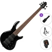 Cort C5 Deluxe Standard SET Black 5 strunska bas kitara