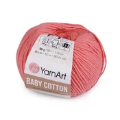 Pletena preja Baby Cotton 50 g - (420) koralna svetla