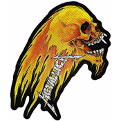 Metallica Flaming Skull Cut Out Sew-On Patch