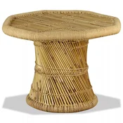 Stolic za kavu od bambusa osmerokutni 60 x 60 x 45 cm