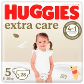 Huggies Extra Care Jumbo P28 Pelene za bebe 5, 11-25kg, 28 komada