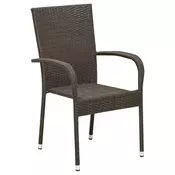 SLOŽIVA STOLICA braon metal, plastika
