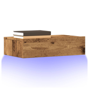 TV ormaric s LED svjetlima staro drvo 60x35x15,5 cm