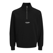 JACK & JONES Majica JJESoho črna/bela
