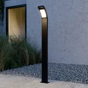 Lucande Juvia LED stenska svetilka, 100 cm, antracit, kovina, IP54 - Sodobni - antracit, opalno bela - Aluminij