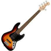 Fender Squier Affinity Series Jazz Bass V LRL BPG 3-Color Sunburst 5 žicana bas gitara (Skoro novo)