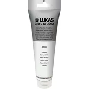 Lukas Cryl Studio Plastic Tube Akrilna barva Titanium White 125 ml 1 kos