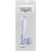 Basix Rubber kristalno providni dildo PIPE422220 / 0284