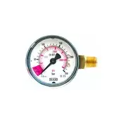ich-zapfe Manometer za CO2 vsebino z rdečim območjem in 1/4 navojem, (5000217016)