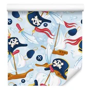 Tapeta z motivom gusarskih ladij za dnevno sobo in spalnico 50x1000 cm