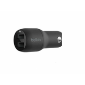 BELKIN Auto punjac BOOST_CHARGE 24W/ crna