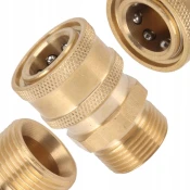 shumee Medeninasti adapter za visokotlačni čistilnik M22x1,5 mm na hitri priključek 1/4.