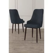 HANAH HOME Set 6 stolica Trex Anthracite Brown