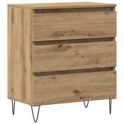 Vidaxl Strani šal Umetni hrast 60 x 35 x 70 cm Konstruiran les