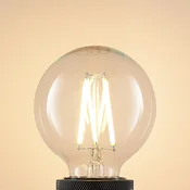 Arcchio LED E27 8W G80 2,700K žarilno nitko z možnostjo zatemnitve prozorno 2 kosa