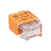2-žilni izvlečni namestitveni konektor; za žico 0,75-2,5 mm?; IEC 300V/24A; Mehurčkasta folija 1