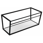 Konstrukcija za umivalnik/pod pultom SKA, 900 mm, mat črna z belo polico iz MDF - Mat črna - 24 - 45.80 - Jeklo - Sapho - SKA Industrial - 89.60 - 900 mm