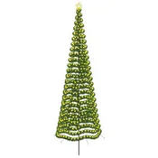 Vidaxl LED novoletna jelka iz tinsel traku s klinom EKENAS 400 cm