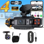 KJB 4-kanalna avto kamera 1080P, Wi-Fi, 32 GB