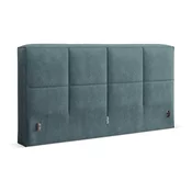 Modro oblazinjeno vzglavje 249x100 cm Darren – Micadoni