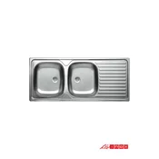 Livinox Ugradna sudopera LivEC138K, 116x50cm, Sifon o90, Hrom