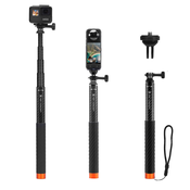 K&F Concept Invisible Selfie Stick, Extension Carbon Long Pole(127cm/50in)