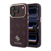 Maska Guess Peony 4G Small Logo MagSafe za iPhone 17 Pro Max/ 18 Pro Max burgundy
