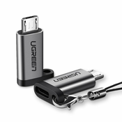 Ugreen adapter USB Type C na mikro USB adapter (50590): sivi