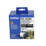 Brother DK-22205, trajno obstojni trak bele barve, 62mm×30,48m (original)