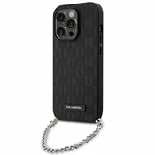 Ovitek za iPhone 14 Pro Karl Lagerfeld KLHCP14LSACKLHPK, črni