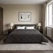 vidaXL Poletna odeja Antracit 200 x 220 cm Mikrofibra in Teddy flis