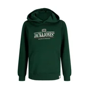 Jack & Jones Junior Majica JORFrederiksberg temno zelena/brusnica/bela