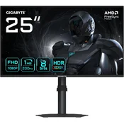 GIG GIGABYTE G25F2 24.5 FHD Gaming Monitor - 1920 x 1080, 200Hz, 1ms, 300 cd/m2, Display HDR 10, HDMI 2.0, Displayport 1.4
