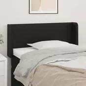 Vidaxl vidaXL Vzglavnik s krilci črne barve 93x16x78/88 cm umetno usnje