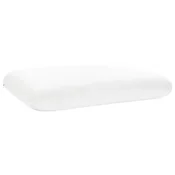 Vidaxl Vzglavnik za spanje Bela 60 x 40 x 10,5 cm Spominska pena