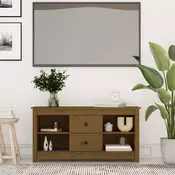 Vidaxl vidaXL TV omarica medeno rjava 103x36,5x52 cm borov les