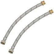 shumee Fleksibilni konektor 3/8” ženski-moški za fitinge 30 CM komplet 2 kosov