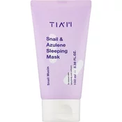TIAM Snail & Azulene Sleeping Mask (Tube) - Nočna Maska z Izvlečkom Polža in Azulenom 100ml