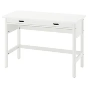 BRYTNING Pisalna miza, bela, 110x53x75 cm