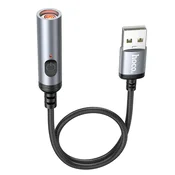 HOCO adapter za vžigalnik na USB-A priključek UA30 30 cm - črn