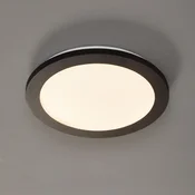 Reality Leuchten Stropna svetilka Camillus LED, okrogla, O 26 cm - Hodnik - Sodobni - bela, črna mat - Plastika