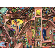 Ravensburger Puzzle Absurdna knjižnica 500 kosov