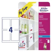 AVERY ZWECKFORM etikete za steklenice MD4001 5 listov