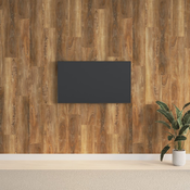 vidaXL Stenski paneli videz lesa rjav PVC 2,06 m2
