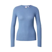 GAP Majica ESSENTIAL POINTELLE golobje modra